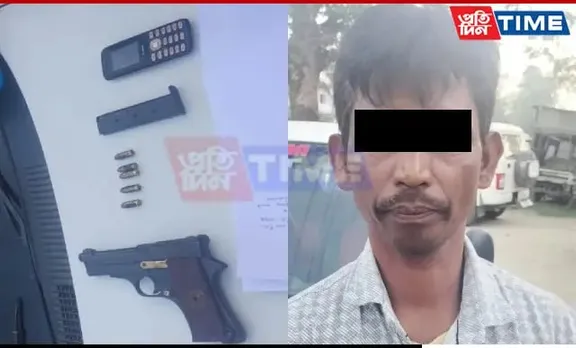 Dhubri Man Detained With Firearm, Live Bullets In Assam