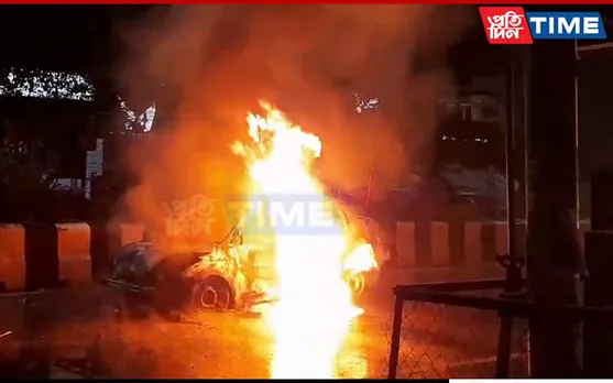 Guwahati: Car Bursts Into Flames at GS Road; None Hurt