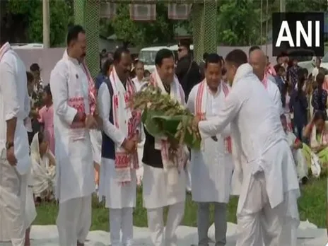 Assam: Union Minister Sonowal Participates In Bihu Celebrations in Tinsukia