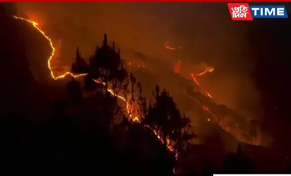 Massive Forest Fire In Nainital; IAF Deploys Choppers To Aid Ops