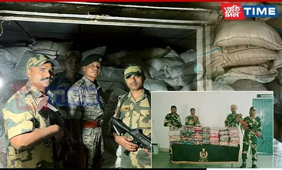 BSF M'laya & Police Joint Operation Nets Large Sugar Haul at Int'l Border