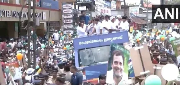 LS Polls: Rahul Gandhi Leads Massive Roadshow Before Filing Nomination In Wayanad