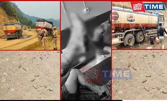 Firing Incident Targets Trucks Carrying Fuel on Manipur Highway
