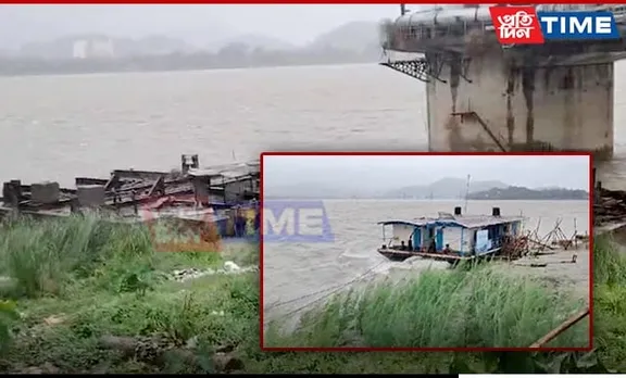 Strong Currents of Brahmaputra Wash Away Ferry Ghats in North Guwahati