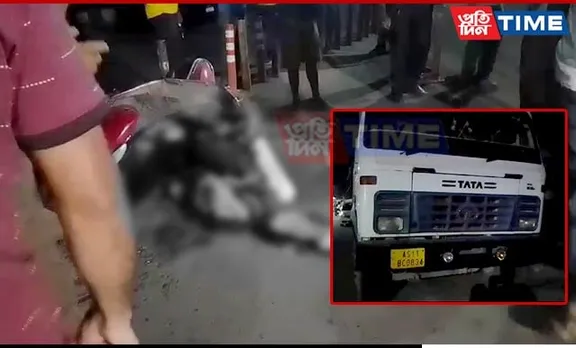 Guwahati: Scooter Rider Fatally Struck by Speeding Dumper in Dispur
