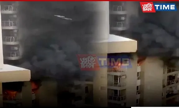 Massive Fire Erupts at Noida’s Residential Society 