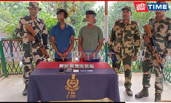 BSF M'laya Apprehend 2 Indian Nationals with Bangladeshi Currency Near Border