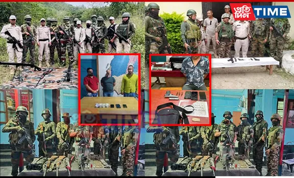Security Forces Arrest 4 Militants, Seize Cache of Arms in Manipur Anti-Militancy Operations
