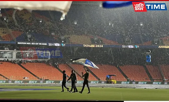 Rain Abandons IPL Match Between Gujarat Titans and Kolkata Knight Riders