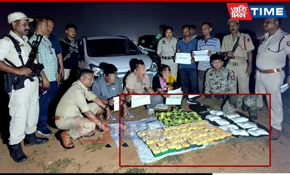 Massive Heroin Haul Seized in Cachar, Three Arrested