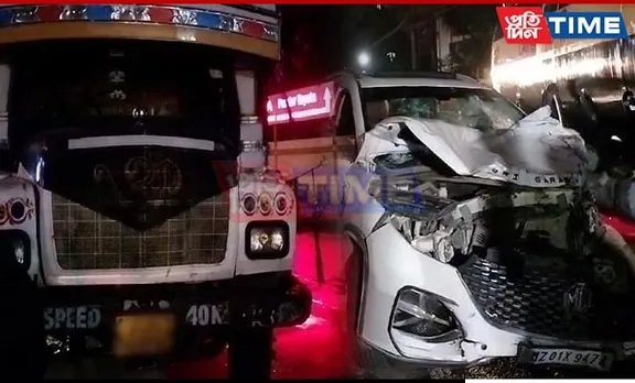 Guwahati: Head-on Collision Leaves 4 Injured in Christian Basti