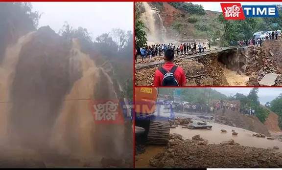 Connectivity Disrupted as Landslide Hits NH-6 in Meghalaya