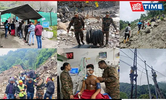 Indian Army's Trishakti Corps Continues Relief Operations in North Sikkim