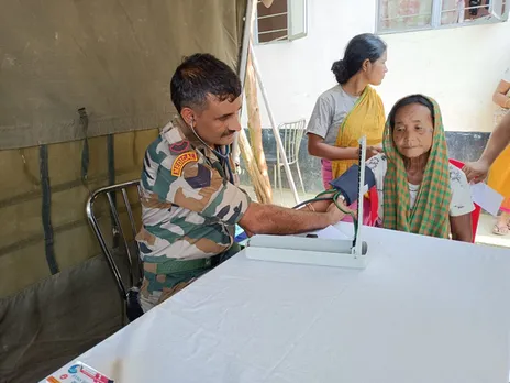 Assam Rifles Organizes Medical Camp, Distributes Relief to Jiribam's Internally Displaced