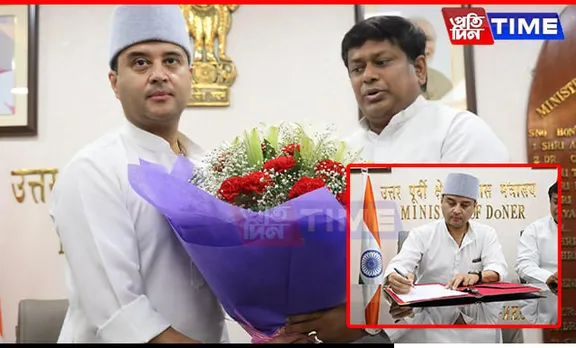 Jyotiraditya Scindia Takes Charge as Minister of Development of North Eastern Region