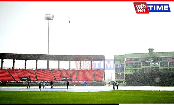 Covers On and Toss Delayed Due to Wet Outfield for ICC T20 World Cup Semi-Final