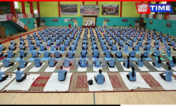 Assam Rifles Hosts Yoga Event for 10th International Day of Yoga at Headquarters