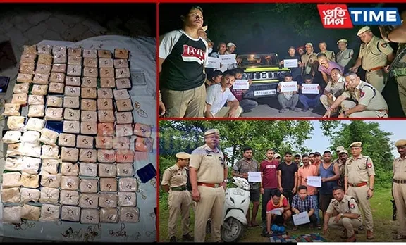 Cachar Police Seize Heroin Worth ₹9.5 Crore in Major Bust, Six Arrested