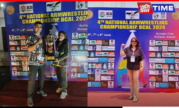 Assam's Kosturi Sharmah Clinches Double Gold at National Arm Wrestling Championship