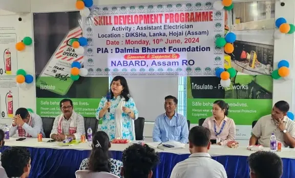 Assam: Dalmia Bharat With NABARD Launches Electrician Batch at DIKSHa Centre In Lanka