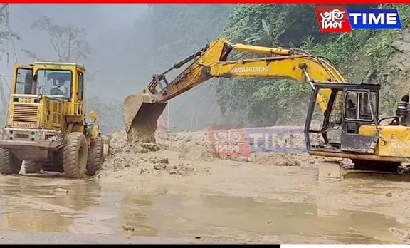 Landslide in Arunachal's Tippi Disrupts Vehicular Movement on Crucial Road