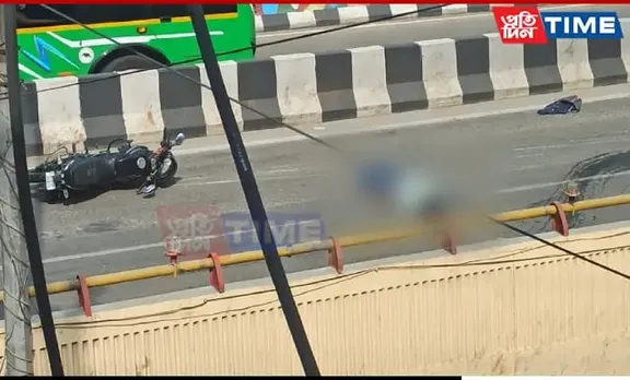 Accident Atop Bhangagarh Flyover; Injured Biker Rushed To GMCH