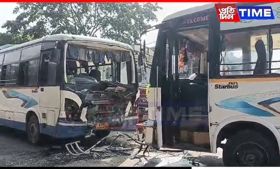 Assam: 30 Injured In Head-On Collision Between Two Passenger Buses