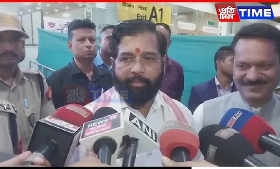Maharashtra CM Eknath Shinde in Guwahati; To Visit Kamakhya Temple Today
