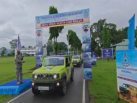 Tezpur AFS Welcomes 'Vayu Veer Vijeta Rally' Celebrating IAF, Kargil Victory
