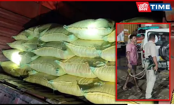 Garchuk Police Seize 2,024 Bags of Smuggled Rice, Truck Driver Detained