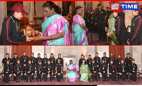 20 Students from Manipur Meet President Droupadi Murmu at Rashtrapati Bhawan