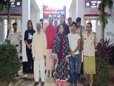 Six Bangladeshi Nationals Detained In Agartala for Illegal Entry into India