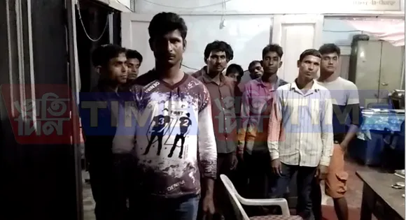 Suspicious group of people held at Charaideo