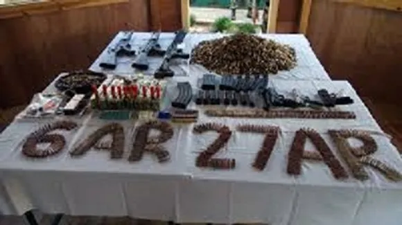 Assam Rifles recover huge quantities of arms, ammunition and explosives in Manipur