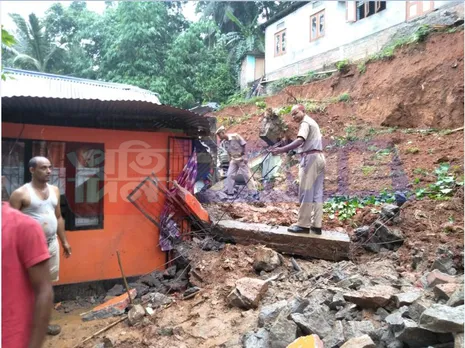 Landslide destroys property at Nizarapar