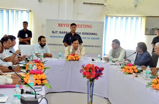 CM expresses displeasure over the slow pace of Majuli protection project