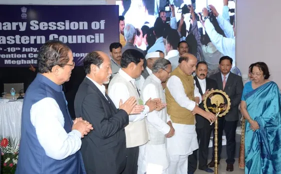 Rajnath Singh chairs NEC plenary meet, says security situation improved “drastically”