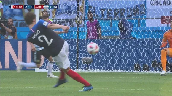 Pavard’s stunner against Argentina voted FIFA WC 2018 Goal of the Tournament, becomes first European player to do so