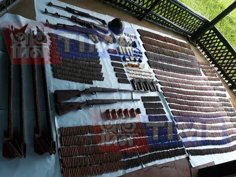 Meghalaya Police recovers huge cache of weapons in East Garo Hills district