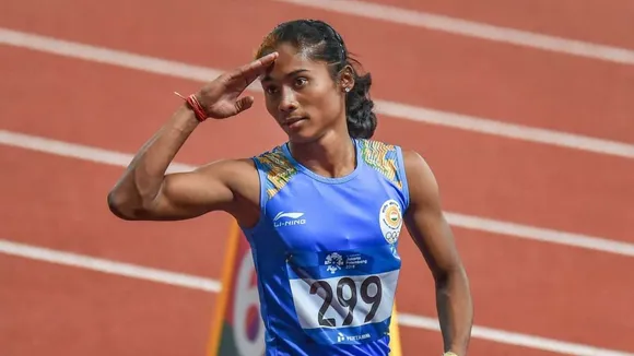 Hima has strong challenge for a medal