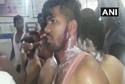 Acid attack on Congress victory rally