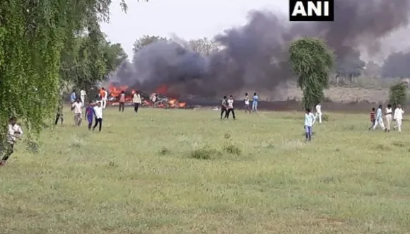 Indian Air Force MiG 27 crashes