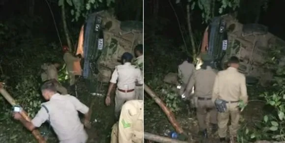 Cops injured in Tripura bus accident