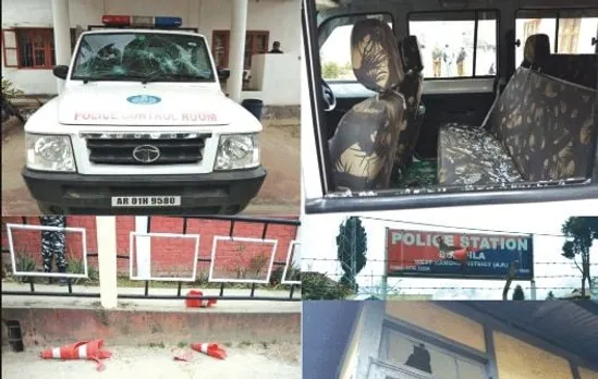 Arunachal Scouts vandalise police station in Bomdila