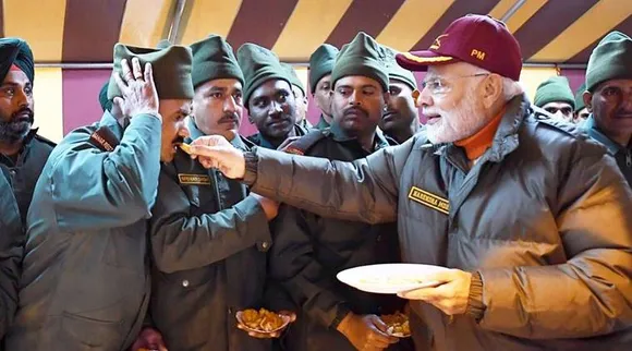 Modi celebrates Diwali with Army and ITBP troop