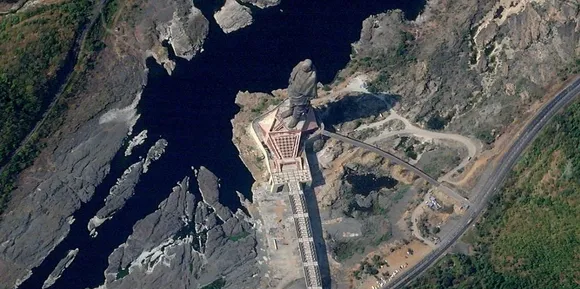 India’s ‘Statue of Unity’ visible from space