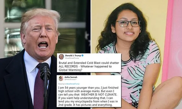 18-year Assam girl schooled Donald Trump on climate change