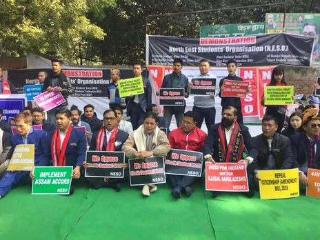 NESO stages protest in New Delhi against CAB