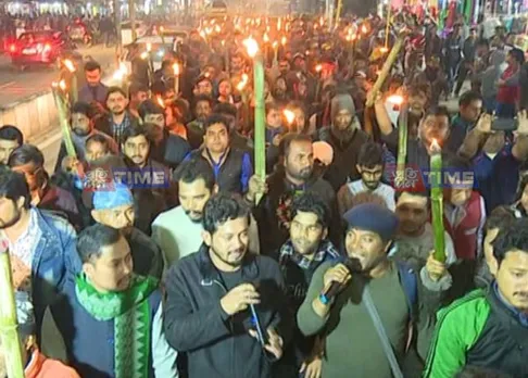 Citizenship Bill: Artists take out torchlight rally