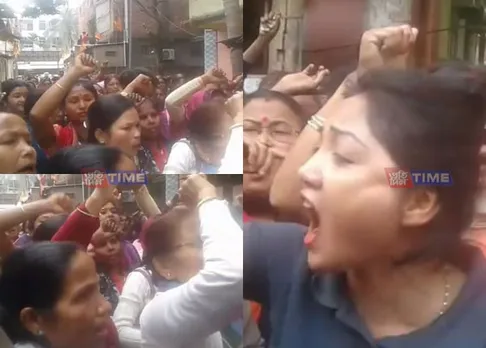 Hundreds of women gherao BJP office